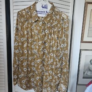 Gorgeous Blouse With Shirttail Hem And Shoulder Smocking